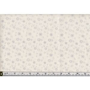 60cm REMNANT Liberty Seasons Greetings Frosty Metallic, 112cm Wide Cotton Fabric 5665X