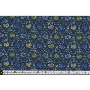 Liberty Summer House Kew Trellis Blue 112cm Wide Cotton Fabric 5670V