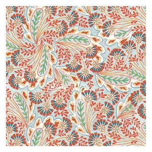 Liberty Summer House Feather Dance Multi Red 112cm Wide Cotton Fabric 5673Y
