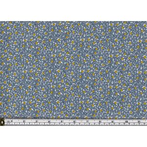 Liberty Fabrics Summer House, 5676W Hidcote Berry Blue 110cm Wide Per Metre