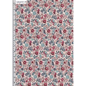 Liberty Flower Show Winter MAMIE 112cm Wide Cotton Fabric 5724C