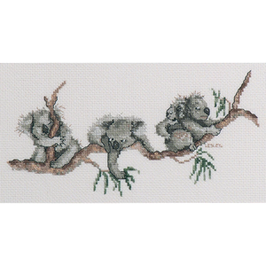 DMC Koalas Australian Collection Cross Stitch Kit 23 x 9cm 16ct Aida 582104