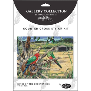 KINGS OF THE COUNTRYSIDE Natalie Jane Parker Counted Cross Stitch Kit 40cm x 30cm
