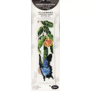 ULYSSES BUTTERFLY Counted Cross Stitch Bookmark Kit 5cm x 18cm