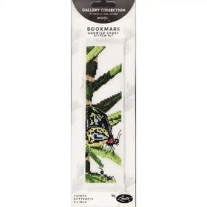CAIRNS BUTTERFLY Counted Cross Stitch Bookmark Kit 5cm x 18cm