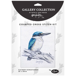 SACRED KINGFISHER Natalie Jane Parker Counted Cross Stitch Kit 25cm x 25cm