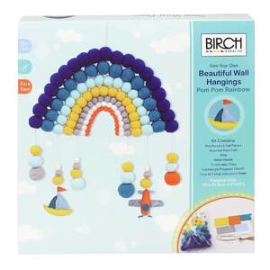 POM POM RAINBOW - Sew Your Own Felt Mobile / Wall Hanging Craft Kit