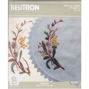 Beutron HAKEA 30cm Round Traycloth Dioly Embroidery Kit #587106