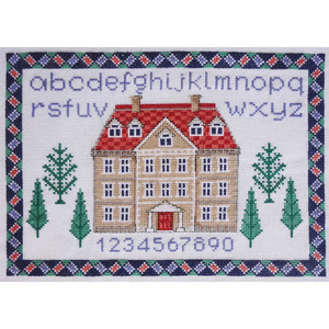 DMC, HOUSE SAMPLER Counted Cross Stitch Kit 587119, 33 x 24cm