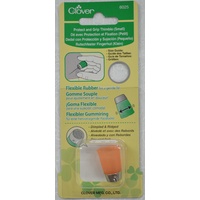 Clover Protect And Grip Thimble SMALL, Flexible Rubber Sides, Dimpled And Ribbed Top