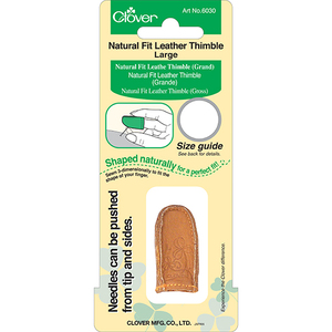 Clover Natural Fit Leather Thimble LARGE #6030