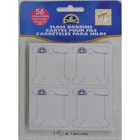 DMC Floss Bobbin Cards Pack of 56, Cardboard Type