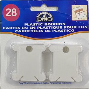 DMC Plastic Floss Bobbins, Pack of 28 Bobbins