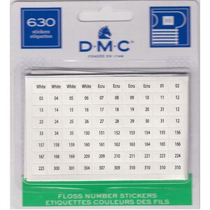 DMC Floss Number Stickers, 630 Stickers, PRINT ERROR, See Description