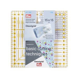 Prym Universal Square Ruler, OMNIGRID, 15cm x 15cm, #611306