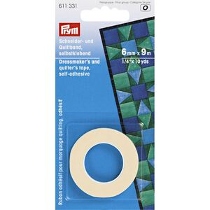 Prym Dressmaker&#39;s And Quilter&#39;s Tape Adhesive, 6mm x 9m, #611331