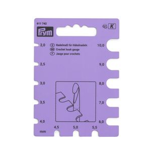 Prym Crochet Hook Gauge, 2mm to 10mm