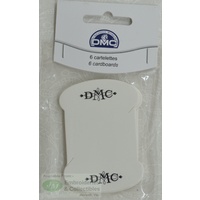 DMC Large Floss Bobbin Cards, Cardboard, Pack Of 6 Cards