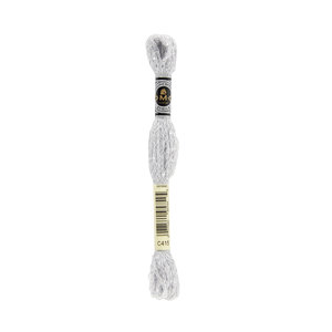 DMC Mouline Etoile, C415 PEARL GREY Embroidery Thread 8m Skein, Twinkle Effect