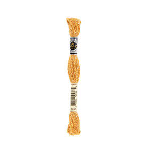 DMC Mouline Etoile #C436 TAN, Embroidery Thread 8m Skein, Twinkle Effect