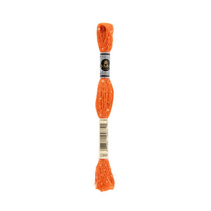 DMC Mouline Etoile, #C900 DARK BURNT ORANGE Twinkle Effect Embroidery Thread 8m Skein