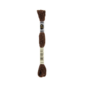 DMC Mouline Etoile Embroidery Thread 8m Skein, Twinkle Effect C938 DK COFFEE BROWN