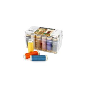 Gutermann Multipack 100% Cotton Thread, 18 x 100m Spools In Plastic Holder