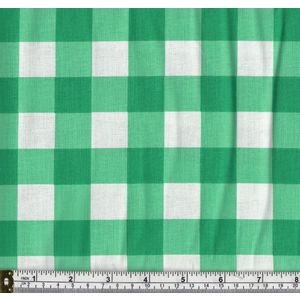 Warm Home 100% Cotton Gingham Check Fabric, 114cm Wide 55cm REMNANT