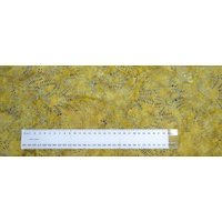 BATIK Fabric Per 1/2 Metre, 110cm Wide, #640062.1414 GOLD, 100% Cotton