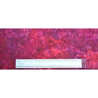 BATIK Fabric, 110cm Wide Per 1/2 Metre, #640064.1421 RED PURPLE, 100% Cotton