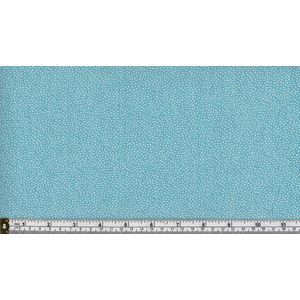 BLENDERS, Cotton Print Fabric, PALE BLUE - WHITE, 112cm Wide Per Metre