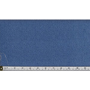 160cm REMNANT, BLENDERS Cotton Print Fabric NAVY - LIGHT BLUE 112cm Wide