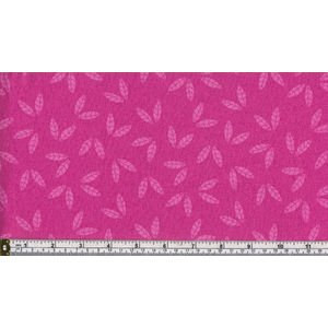 100% Cotton Fabric, 110cm Wide, Mexicana Series, FUCHSIA LEAF, Per Metre