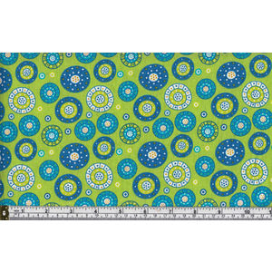 79cm REMNANT Cotton Fabric, 110cm Wide, Mexicana Series, TEQUILA CIRCLES