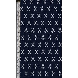 Dinosaur Adventures 100% Cotton Fabric, Bones Navy/White 110cm Wide Per Metre