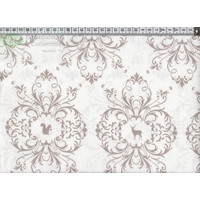French Cottage Cotton Fabric Colour 0633, 145cm Wide CREAM, 90cm REMNANT