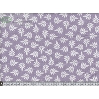 Notting Hill Print 647217-0202 Purple Leaves on Cream 145cm Wide by Gutermann
