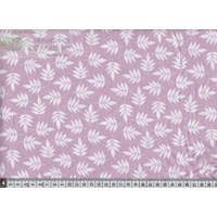Notting Hill Print 647217-0441 Cream Leaves on Pink 145cm Wide by Gutermann