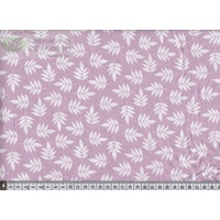 Notting Hill Print 647217-0441 Cream Leaves on Pink 145cm Wide by Gutermann