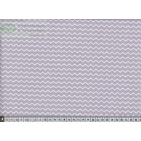 Notting Hill Print 647250-0202 Cream Zigzag on Purple 145cm Wide by Gutermann