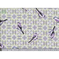 Notting Hill Print 647292-0202 Birds Purple 145cm Wide by Gutermann