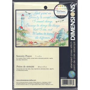 SERENITY PRAYER Stamped Cross Stitch Kit 17 x 12cm #65013