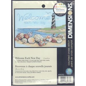 WELCOME EACH NEW DAY Counted Cross Stitch Kit 18 x 13cm #65032