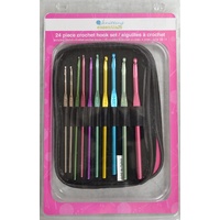 Knitting Essentials Crochet Hook Set 24 piece sizes 00-14
