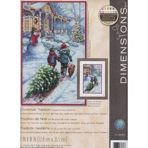 70-08839 Counted cross stitch kit DIMENSIONS Snowman & Friends