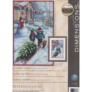 CHRISTMAS TRADITION Counted Cross Stitch Kit 22.8cm x 35.5cm, 70-08960