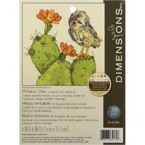 PRICKLY OWL Counted Cross Stitch Kit 70-35184