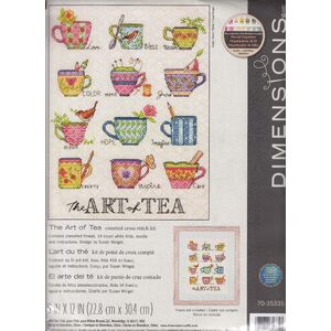 THE ART OF TEA Counted Cross Stitch Kit, 70-35335 By Dimensions