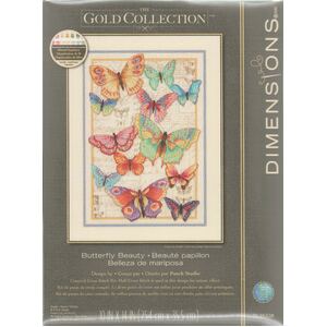 BUTTERFLY BEAUTY Counted Cross Stitch Kit #70-35338 Gold Collection