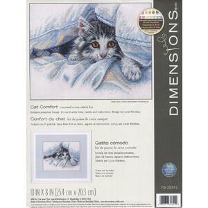 CAT COMFORT Counted Cross Stitch Kit, 70-35341 by Dimensions